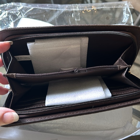 Clutch purse, wallet about 9” x 4”. Brand new never used. - Picture 3 of 4